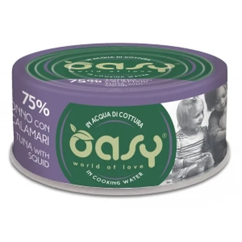 Oasy More Love dla Kotów Tuńczyk z Kalmarami 70g