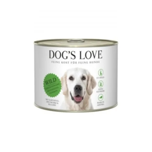 DOG'S LOVE Wild - Dziczyzna z Marchewką, Selerem, Ziemniakami i Śliwkami 200g