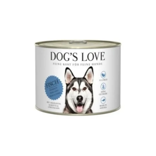 DOG'S LOVE Fisch - Ryby z Amarantusem, Marchewką i Mniszkiem Lekarskim 200g