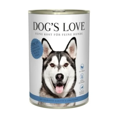 DOG'S LOVE Fisch - Ryby z Amarantusem, Marchewką i Mniszkiem Lekarskim 400g
