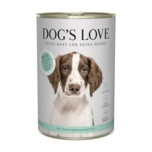 DOG'S LOVE Ente - Kaczka z Topinamburem i Marchewką 400g