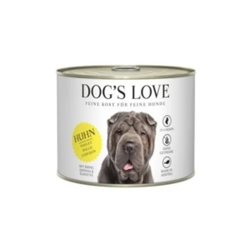 DOG'S LOVE Huhn - Kurczak z Gruszką, Komosą Ryżową i Marchewką 200g