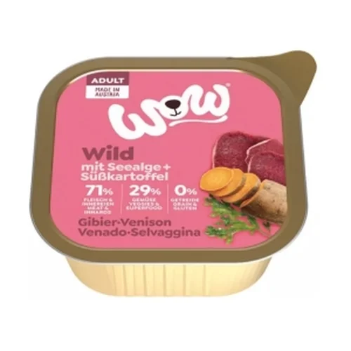 WOW Wild - Dziczyzna z Algami i Batatami 150g