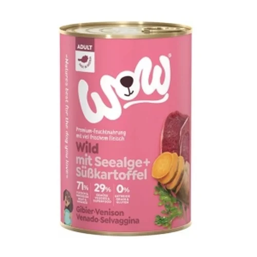 WOW Wild - Dziczyzna z Algami i Batatami 400g