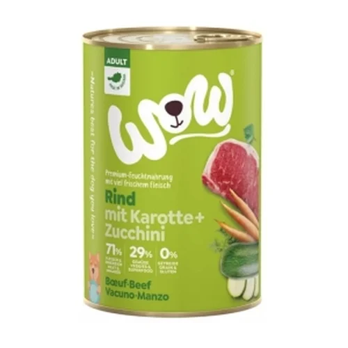 WOW Rind - Wołowina z Marchewką i Cukinią 400g