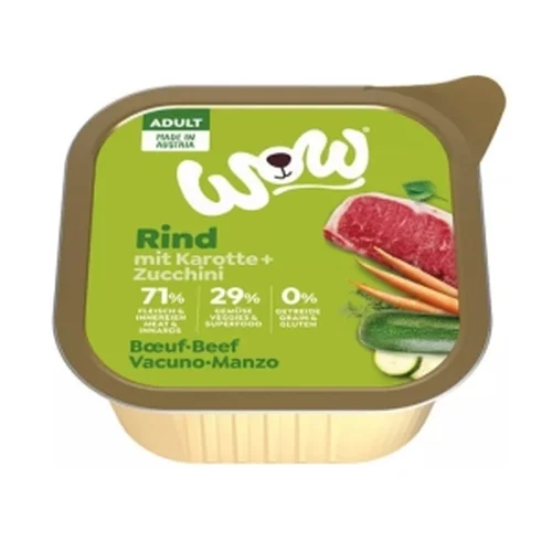 WOW Rind - Wołowina z Marchewką i Cukinią 150g