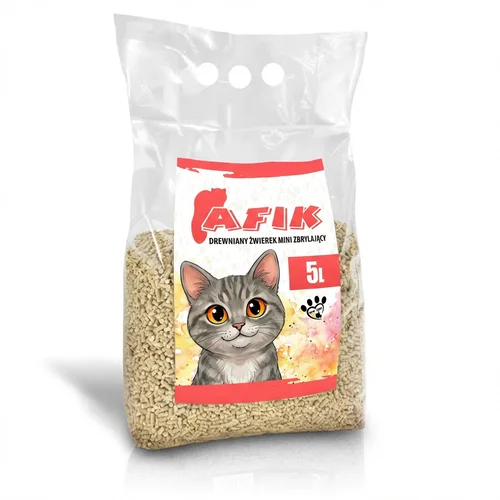 Afik Drewniany Żwirek Mini Zbrylający 5l