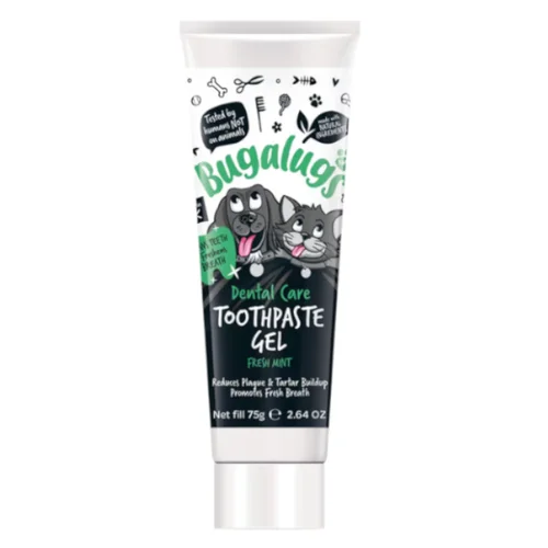 Bugalugs Dental Care Toothpaste Gel 75g - Pasta do Zębów dla Psa i Kota - Miętowy Żel