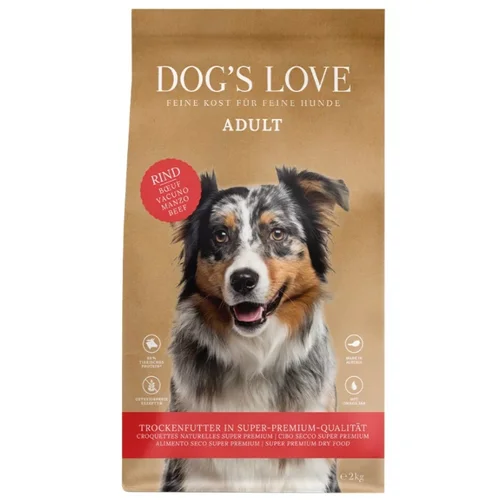 DOG'S LOVE Rind - Wołowina z Batatami i Buraczkami 2 kg