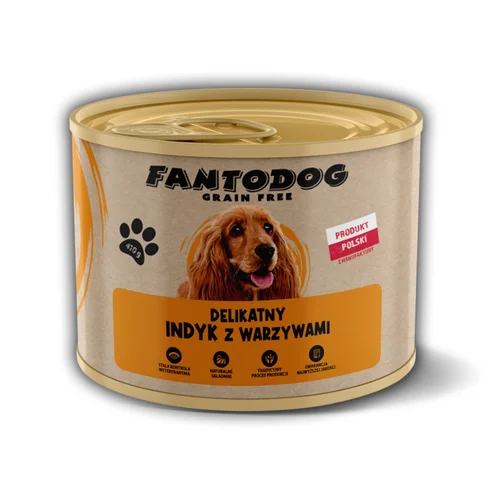 FantoDog GF Delikatny Indyk z Warzywami 410g