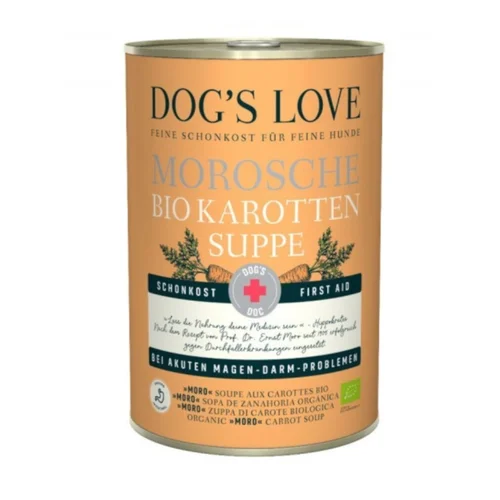 Dog's Love Bio Morosche - Ekologiczna Zupa Moro z Marchwi - Problemy Jelitowe i Biegunki 400g