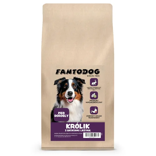FantoDog Królik z Batatami i Jeżyną 6kg