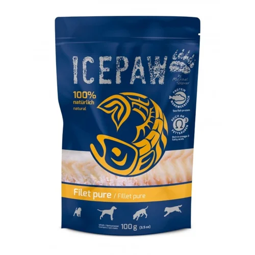 ICEPAW Filet Pure - Filet z Dorsza dla Psów 100g