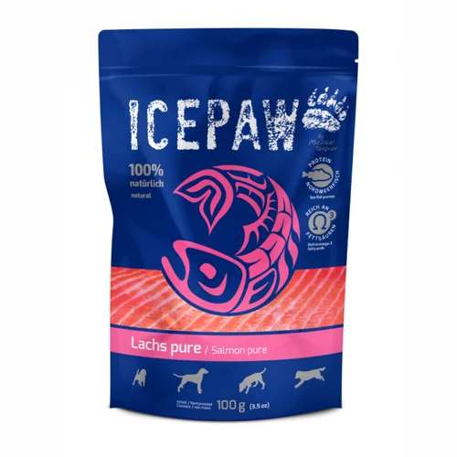 ICEPAW High Premium Lachs Czysty Łosoś dla Psów - 100g