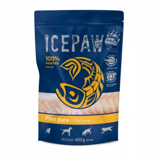 ICEPAW Filet Pure - Filet z Dorsza dla Psów - 400g