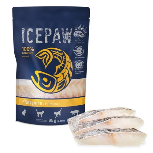ICEPAW Cat Filet Pure – Łosoś i Dorsz dla Kotów 85g