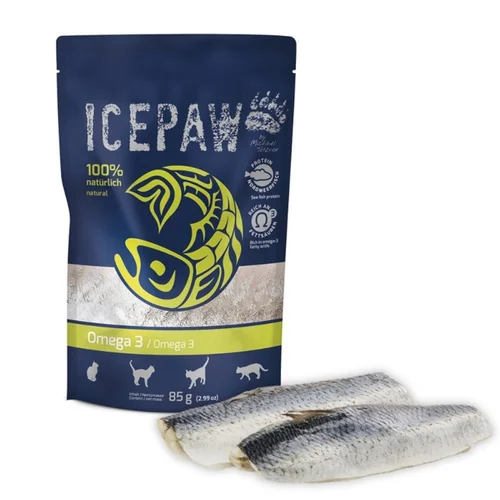 ICEPAW Cat Omega 3 – Łosoś i Śledź dla Kotów 85g
