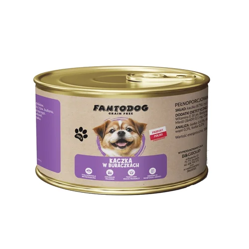 FantoDog GF Kaczka w Buraczkach 200g