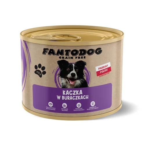 FantoDog GF Kaczka w Buraczkach 410g