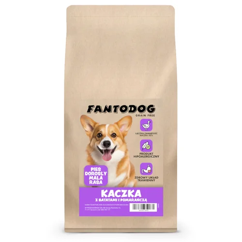 FantoDog Kaczka z Batatami i Pomarańczą dla Ras Małych 2kg
